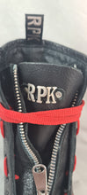 Carica l'immagine nel visualizzatore di Gallery, RPK  ANFIBIO DM  102-c VACCHETTA NERA LACCIO ROSSO