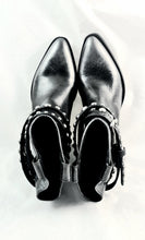 Carica l'immagine nel visualizzatore di Gallery, REP-KO TEX CV717-C VACCHETTA NERA/ARGENTO CON GHETTA