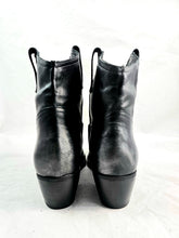 Carica l'immagine nel visualizzatore di Gallery, REP-KO TEXANO PELLE NERA PUNTA ARGENTATA CV717