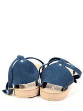 Load image into Gallery viewer, RUBIRU SANDALO 718 CAMOSCIO PETROLIO