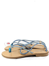 Load image into Gallery viewer, RUBIRU SANDALO 716 STRASS AZZURRO