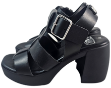 Load image into Gallery viewer, Rpk sandalo plato'  6508 in pelle nera