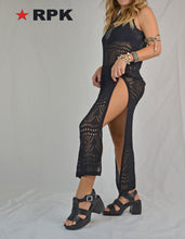 Load image into Gallery viewer, Rpk sandalo plato'  6508 in pelle nera