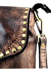 Load image into Gallery viewer, RPK BORSA TRACOLLA VACCHETTA CUOIO ART CHAMALEON