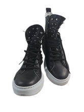 Load image into Gallery viewer, RPK sneaker pelle nera con borchie