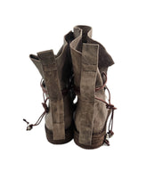 Carica l'immagine nel visualizzatore di Gallery, REP-KO STIVALETTO IN PELLE LAVATA COLOR TAUPE