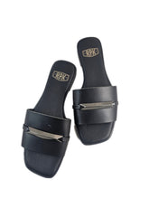 Load image into Gallery viewer, Rpk sandalo RIFF  in pelle nera