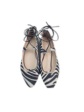 Load image into Gallery viewer, RUBIRU BALLERINA ALLACCIATA 5756 ZEBRA