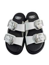 Load image into Gallery viewer, Rpk slipper ROCK in pelle nera