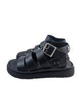 Load image into Gallery viewer, Rpk sandalo  HEAVY in pelle nera