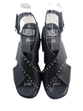 Load image into Gallery viewer, Rpk sandalo plato' 6510 pelle nera con borchie