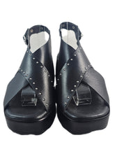 Load image into Gallery viewer, Rpk sandalo plato' 6510 pelle nera con borchie