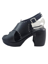 Load image into Gallery viewer, Rpk sandalo plato' 6510 pelle nera con borchie