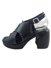 Load image into Gallery viewer, Rpk sandalo plato' 6510 pelle nera con borchie
