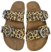 Carica l'immagine nel visualizzatore di Gallery, KBR slipper TOĶIO DOPPIA FIBBIA LEOPARD