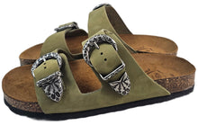 Carica l'immagine nel visualizzatore di Gallery, KBR slipper TOĶIO DOPPIA FIBBIA MILITARE