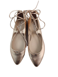 RUBIRU BALLERINA ALLACCIATA 5756 laminata rosa gold