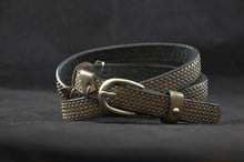 Load image into Gallery viewer, REP-KO BELT IN DARK BROWN LEATHER WITH STUDS ART C1
